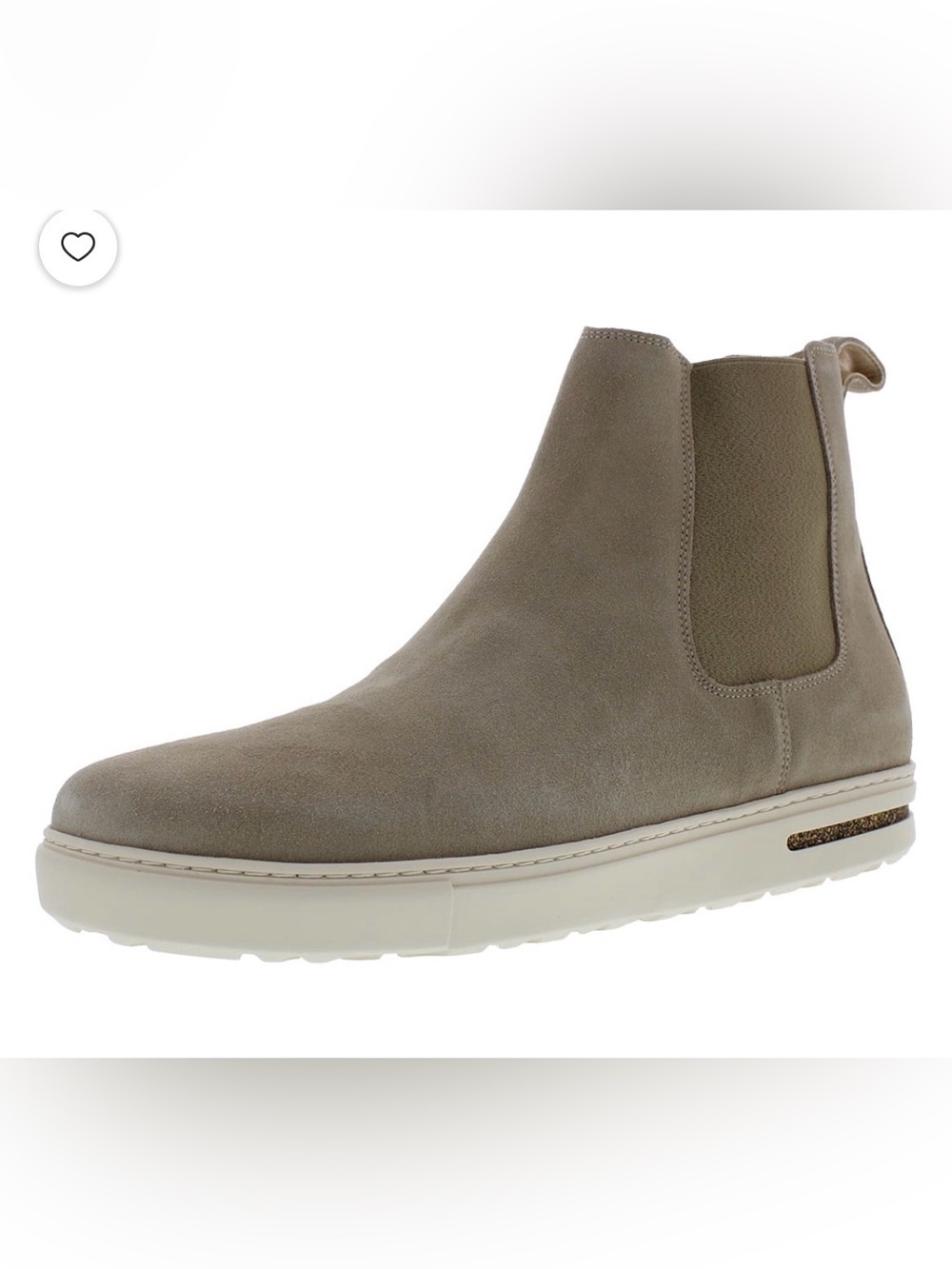 Birkenstock Men's Bend Chelsea Boot in Taupe Suede Size 38